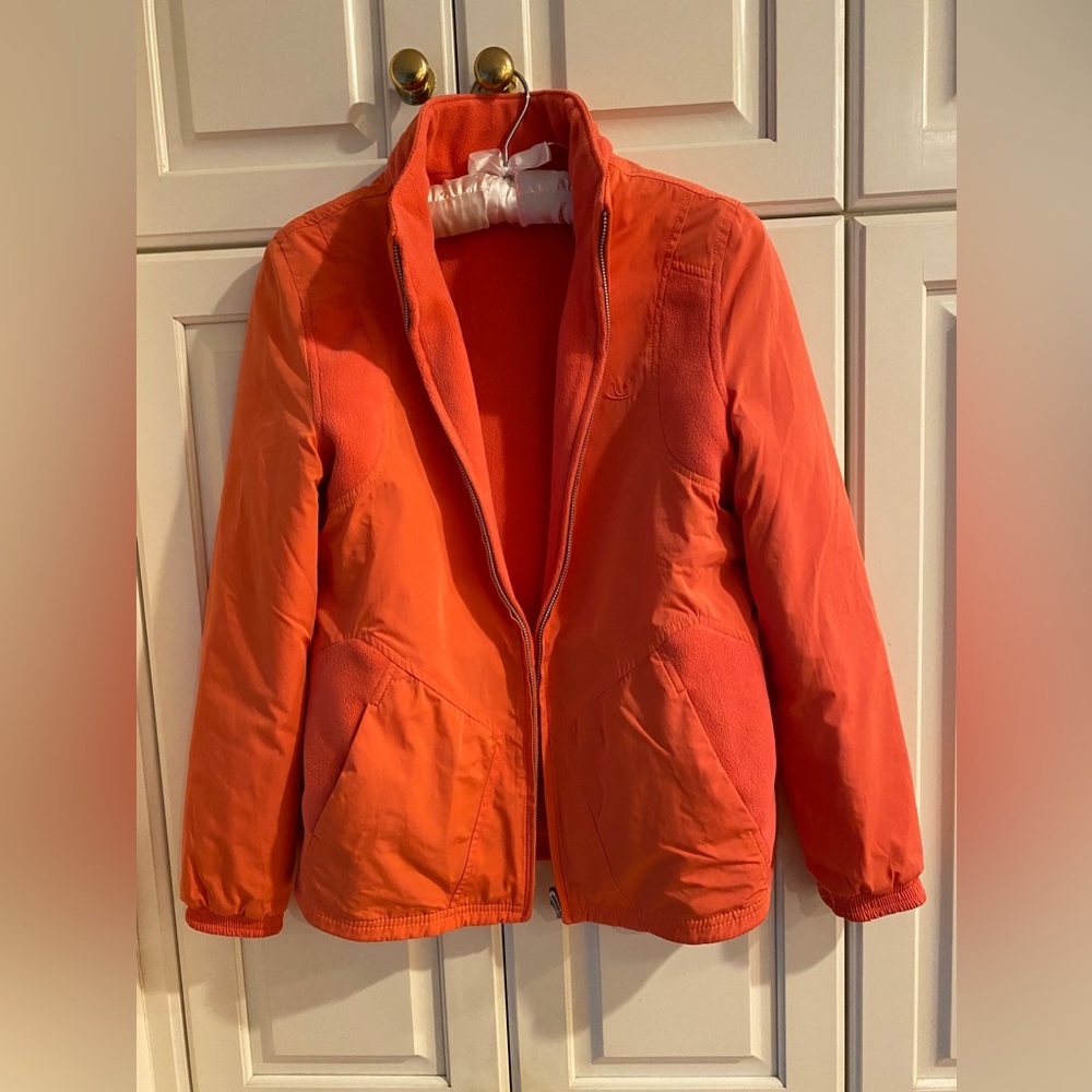 King Gibson Golf Sports coat jacket orange Reversible double sided women XS